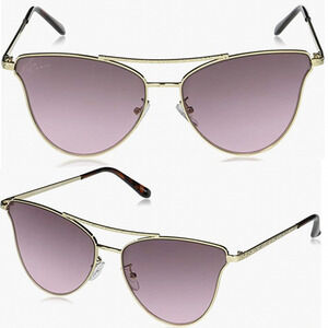 Vince Camuto Cat-Eye Aviator Sunglasses Gold Purple
